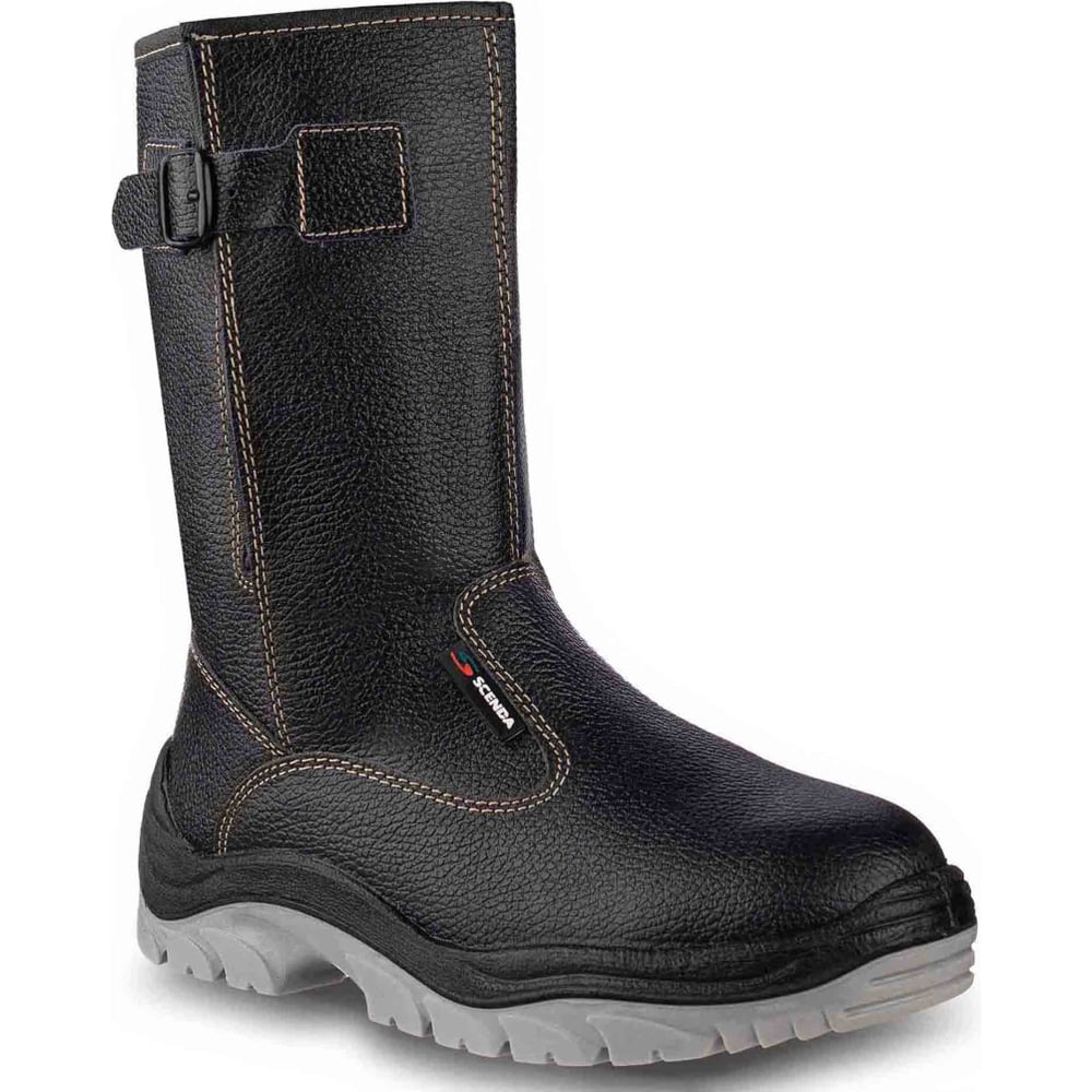 Изображение товара Кожаные сапоги URSUS РЕДГРЕЙ ПУ/ТПУ с металлическим подносоком и пряжкой