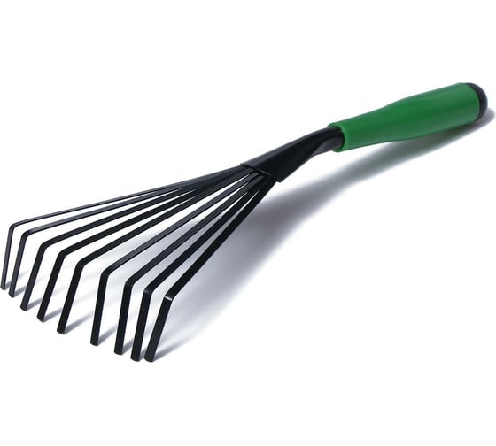 Изображение товара Веерные грабли Greengo 43 см, зеленая пластиковая рукоять 150708