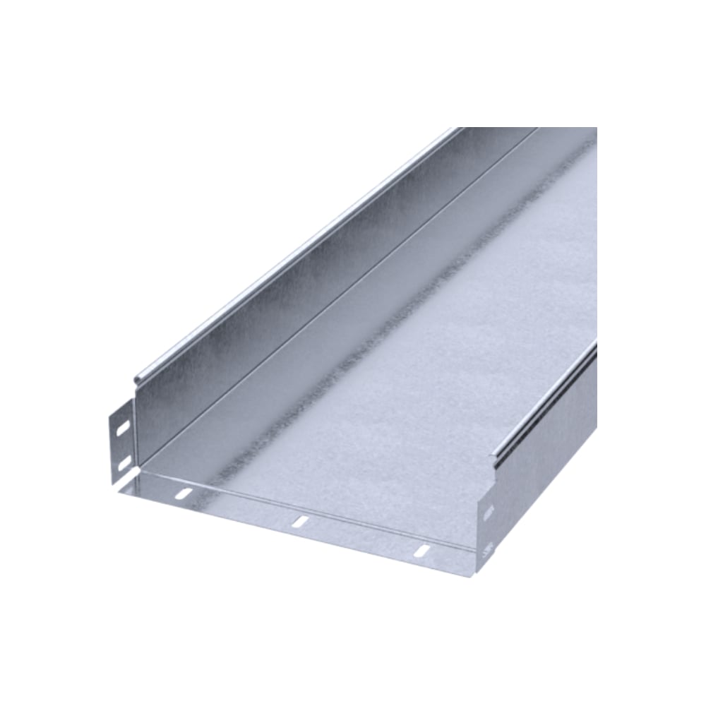 Изображение товара Неперфорированный металлический лоток PRO-lotki.ru LMG 100Н80 2000мм светло-серый