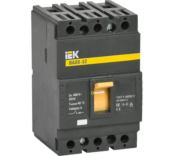 Изображение товара Автоматический выключатель IEK ВА88-32 3Р 40А 25кА SVA10-3-0040