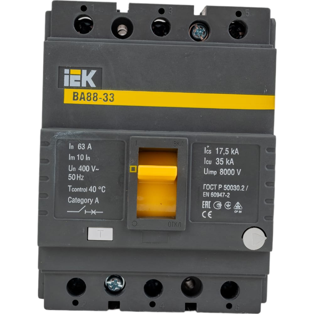 Автоматический выключатель IEK расширенные выводы для ва88 43 tdm
