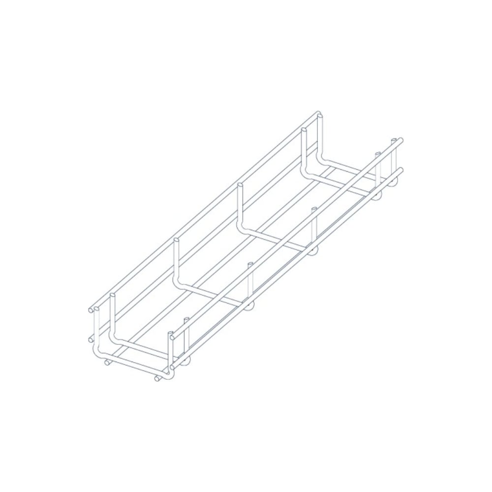 Изображение товара Проволочный лоток PRO-lotki.ru PRO50x300 3,8 мм L=3000 для электрики