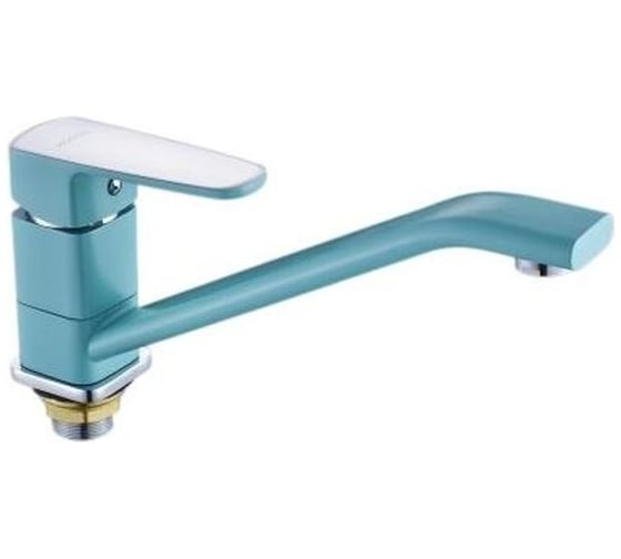 Изображение товара Смеситель для кухни DORON D4912Т шаровой, бирюзовый, излив 250мм, люкс, п/г, без подводки 00130