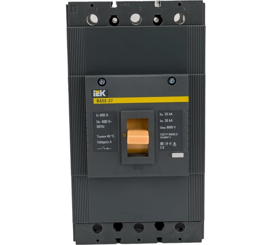Изображение товара Автоматический выключатель IEK ВА88-37 3Р 400А 35кА SVA40-3-0400