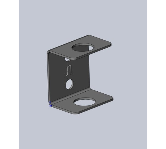 Изображение товара Кронштейн ограничителя опоры консольного стеллажа Ирбис Л НФ-00002682