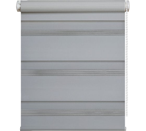 Изображение товара Рулонная штора Peora День-Ночь Серая 80х170 см 75193