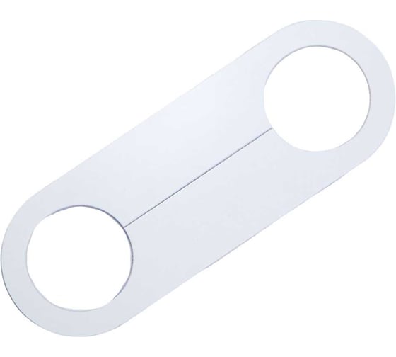 Изображение товара Обвод для труб Стандарт Знак 75x210 мм, полистирол 1 мм, внутренний диаметр отверстий 45 мм 00-00049013