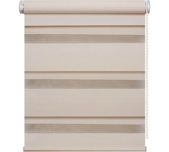 Изображение товара Рулонная штора Peora День-Ночь Бежевая 43х170 см 66787