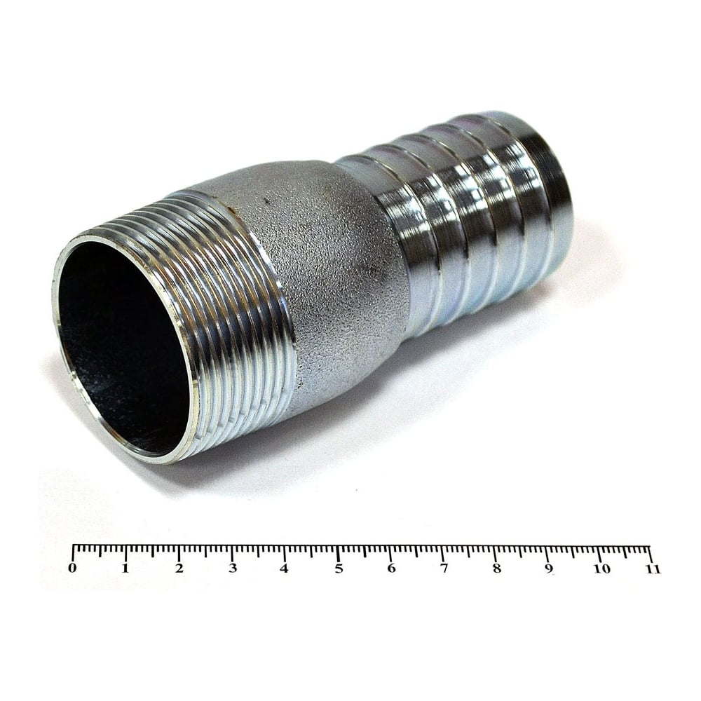 Изображение товара Нипель HIMPT KC штуцер 38 мм наружная резьба 1 1/2" сталь