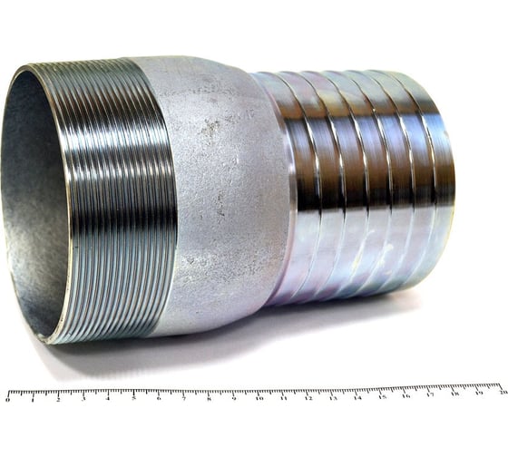 Изображение товара Нипель HIMPT KC штуцер 100 мм + наружная резьба 4" 00-00007394