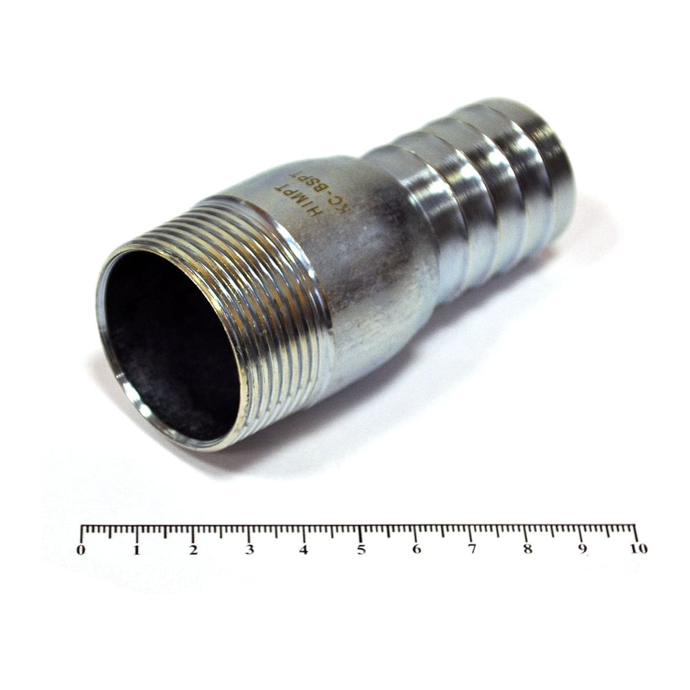 Изображение товара Штуцер HIMPT KC 32 мм с наружной резьбой 1 1/4 стальной фитинг для бытовых систем