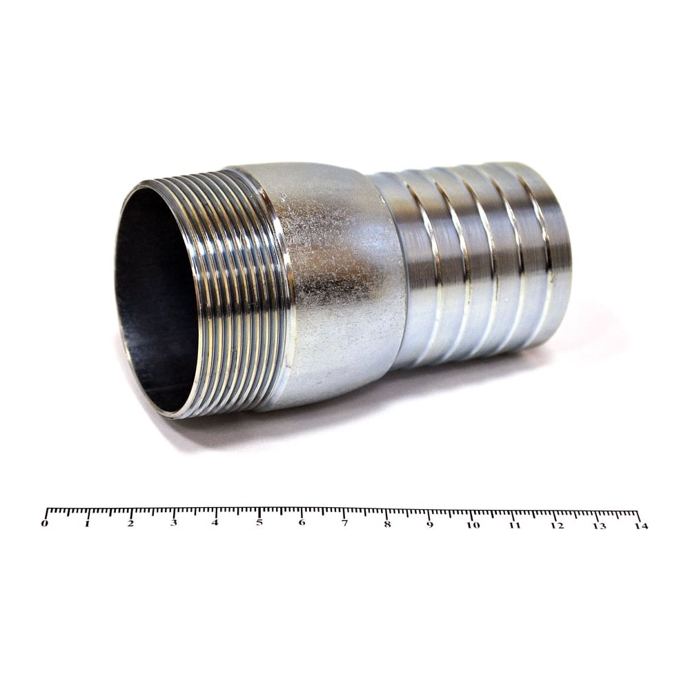 Изображение товара Нипель HIMPT KC штуцер 50 мм наружная резьба 2 дюйма стальной бытовой фитинг