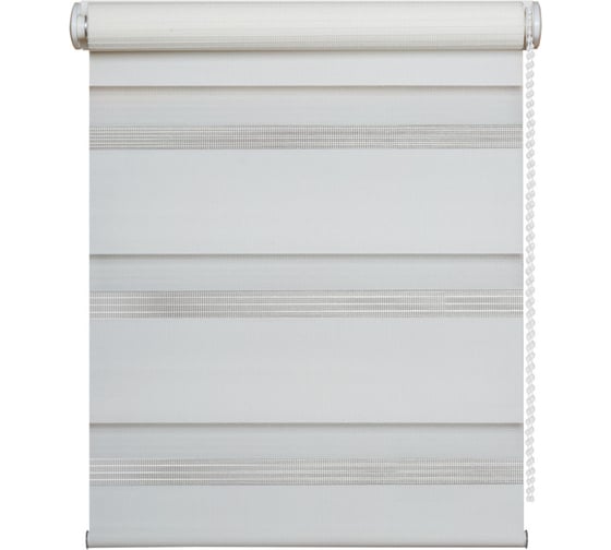 Изображение товара Рулонная штора Peora День-Ночь Белая 140х170 см 66783