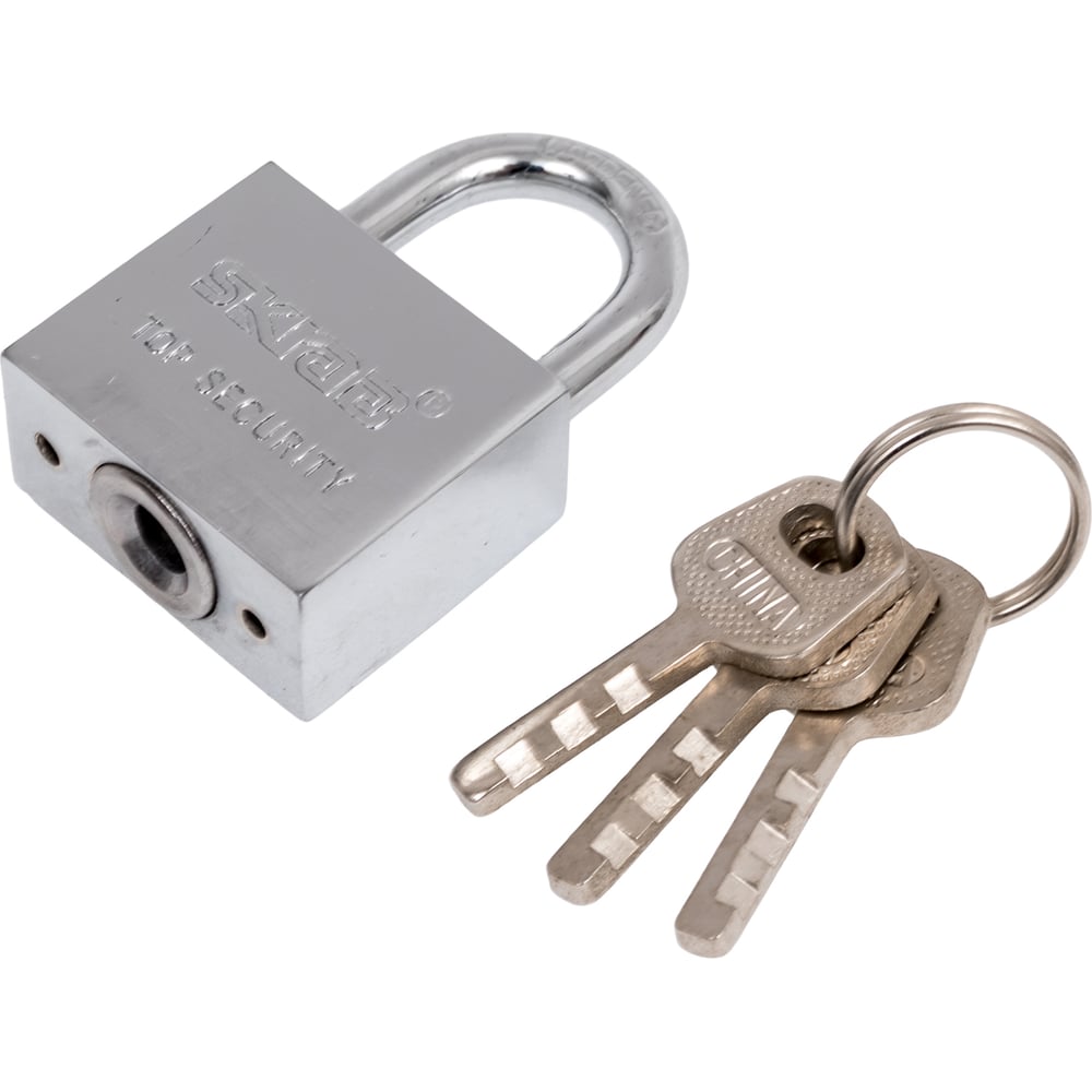 Изображение товара Навесной замок SKRAB EXTRA 30 мм с дисковым механизмом и стальной дужкой