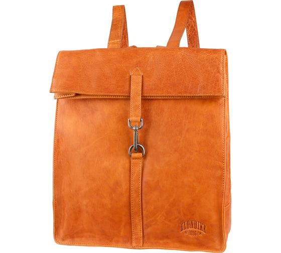 Изображение товара Рюкзак-сумка Klondike DIGGER Mara, натуральная кожа, цвета коньяк, 32.5x36.5x11 см KD1070-04