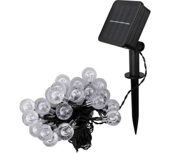 Изображение товара Светодиодный светильник ФАZА садовый SLR-G05-30M гирлянда шарики мультицвет на солнечн. батарее 5033375