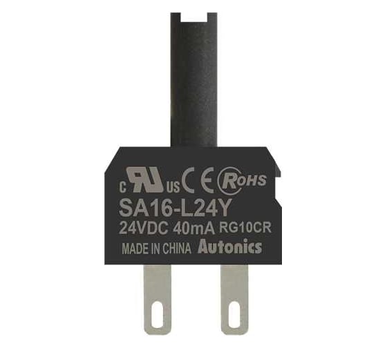 Изображение товара Блок индикации Autonics SA16-L24Y, желтый, СИД 24В=, артикул A5550009795R