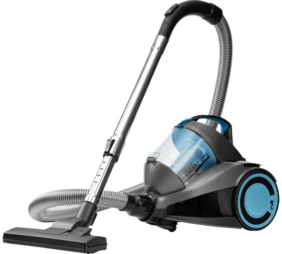 Изображение товара Пылесос Galaxy LINE GL 6224 серый с голубым, мультициклон, 2400 Вт, 2 л, 5 насадок 7040162248