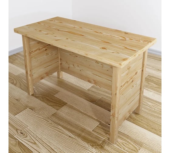 Изображение товара Стол руководительский Solarius Классика из массива сосны, без покраски, 120x60x75 см stol-ruk12060