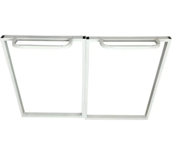 Изображение товара Комплект ножек опора для стола в стиле Лофт Solarius 72x50 см, цвет белый, 2 шт. 999-00005-2