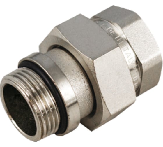 Изображение товара Соединитель с накидной гайкой Tiemme ВН с уплотн. 3/4", никель 1500589