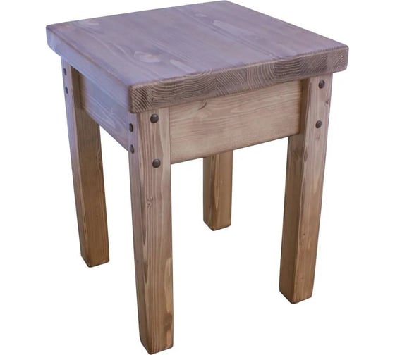 Изображение товара Табурет Solarius в стиле Классика из массива сосны, цвет темный дуб tabklasstemd