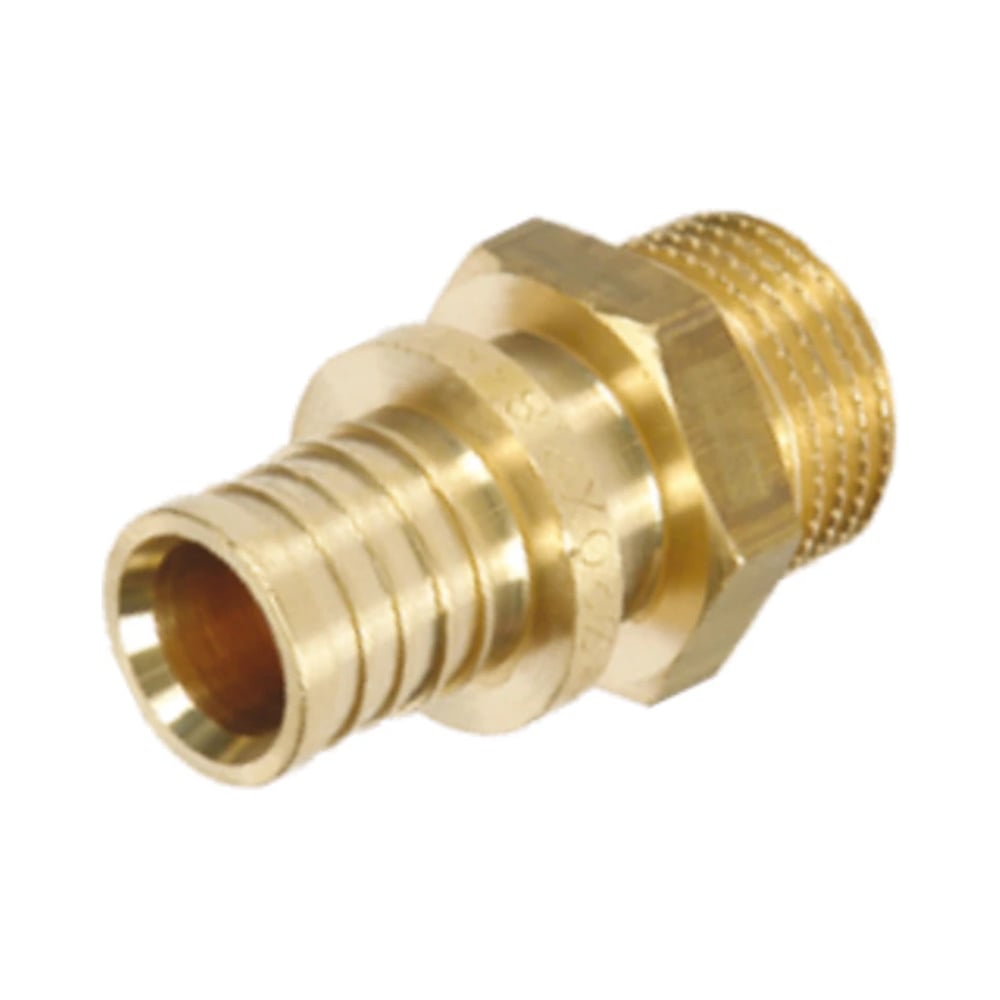 Изображение товара Соединитель с наружной резьбой Tiemme ASSIALPEX 1/2" x 16-2 латунь