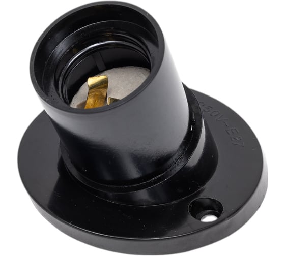 Изображение товара Настенный карболитовый наклонный патрон АБК-СИЛА Е27, 12шт. 1200101