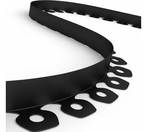 Изображение товара Бордюр садовый ГеоПластБорд пластиковый Манго для дачи высота 55 мм 10 метров с колышками GPBG55.10.30