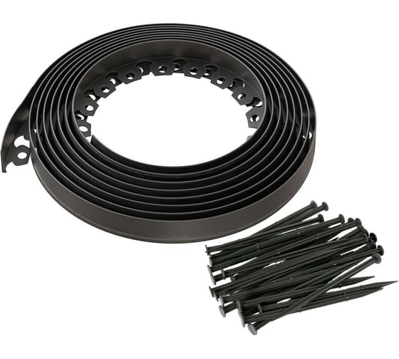 Изображение товара Бордюр садовый ГеоПластБорд пластиковый Манго для дачи высота 38 мм GPBG38.10.30