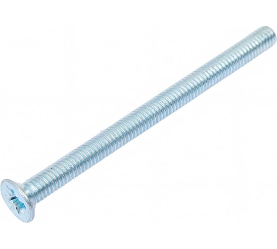 Изображение товара Потайной винт КРЕП-КОМП цинк, DIN965, 4х55 30 шт вп455мф