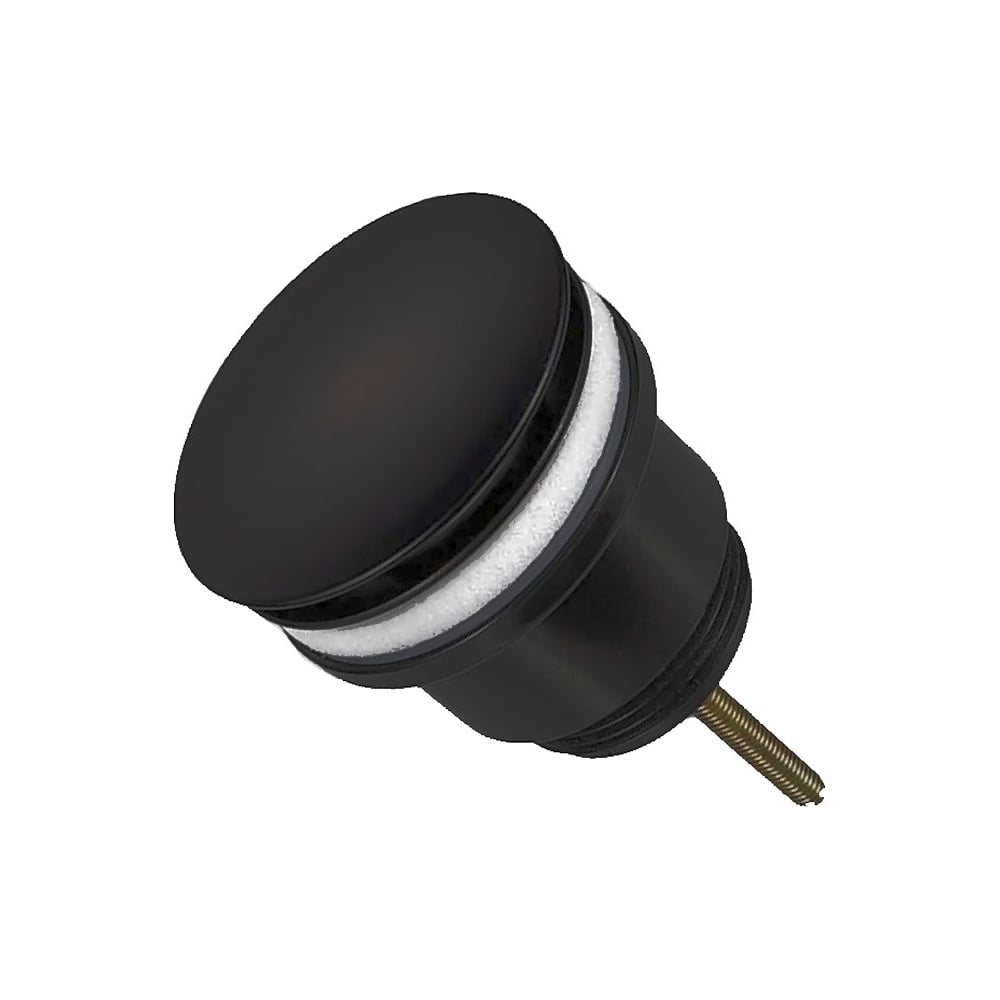 Изображение товара Донный клапан с переливом Teymi Lina для раковины черный матовый 1 1/4 дюйма