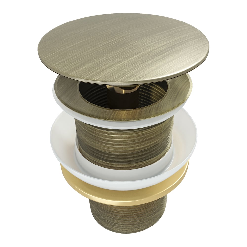 Изображение товара Донный клапан без перелива Teymi Solli для раковины бронза матовый