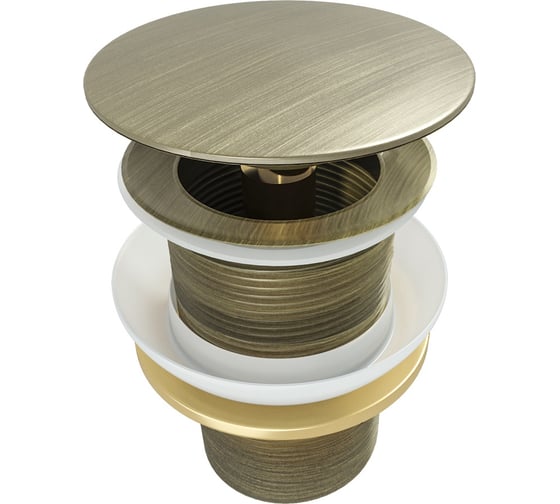 Изображение товара Донный клапан без перелива Teymi Solli для раковины, бронза, матовый T140207 ЦБ-00270252