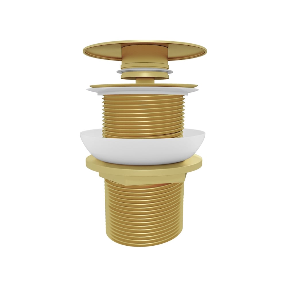 Изображение товара Донный клапан без перелива Teymi Solli для раковины, золото, глянцевый T140208 ЦБ-00270250