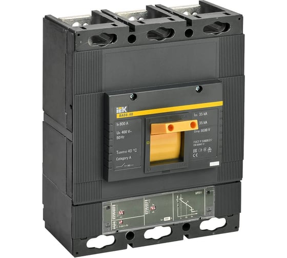 Изображение товара Автоматический выключатель IEK ВА88-40 3Р 800А 35кА с электронным расцепителем MP 211 SVA51-3-0800