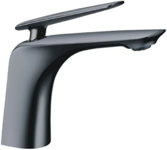 Изображение товара Однорычажный смеситель для раковины OUTE из латуни цвет темно-серый, высота 160 мм Т11001Y