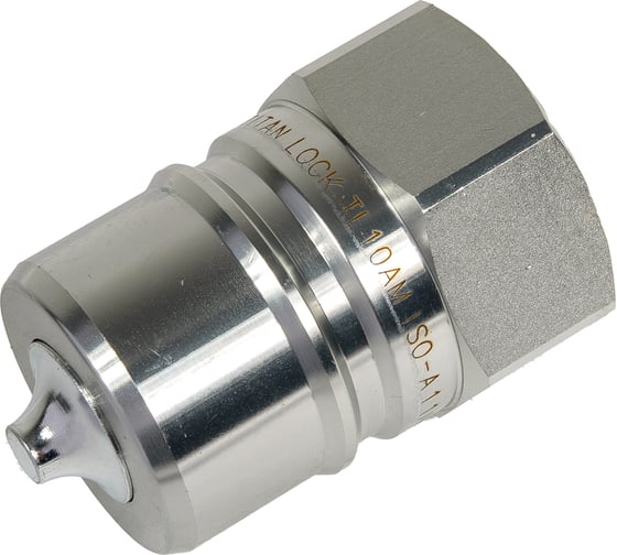 Изображение товара Соединение быстроразъемное серия А ISO 7241-A (1 1/4"; ниппель; оцинкованная сталь) TITAN LOCK TL10AM