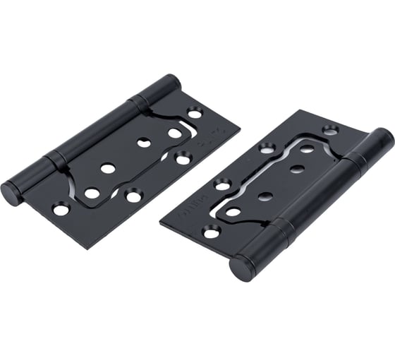 Изображение товара Универсальная петля без врезки PUNTO 200-2B 100x2,5 BL черный, 2 шт. 43133