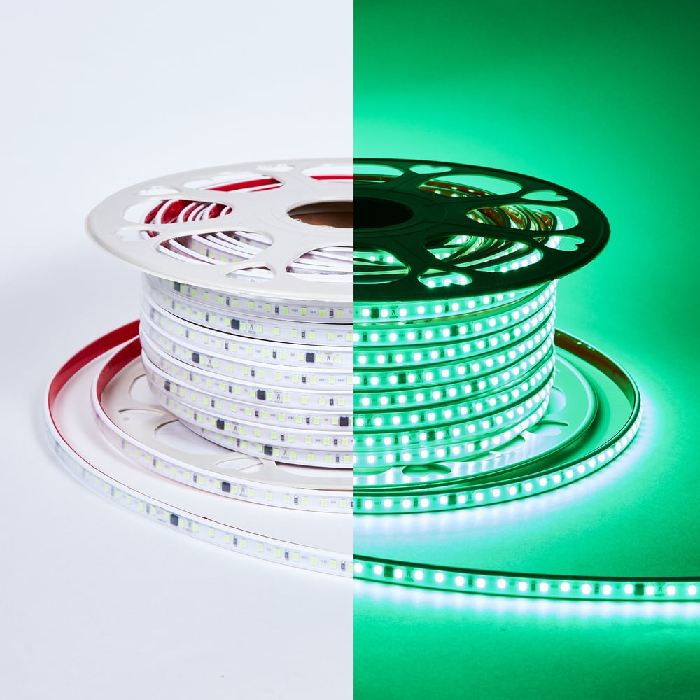 Изображение товара Светодиодная лента ELEGANZ 220В 9,6Вт/м Зеленый 50м