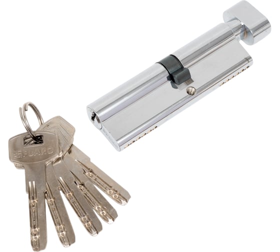 Изображение товара Цилиндровый механизм с вертушкой Fuaro 200 ZM 100 mm /50+10+40/ CP хром, 5 кл. 42727