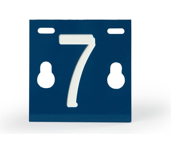 Изображение товара Табличка номера фидера №7 ЭНЕРВИК /ENSTO PEM241.7R, 64x64x3 мм (1 шт.) PEM241.7R-1