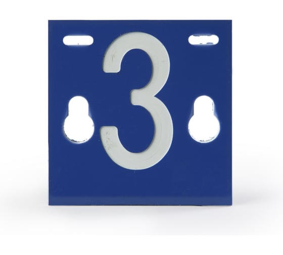 Изображение товара Табличка номера фидера №3 ЭНЕРВИК /ENSTO PEM241.3R, 64x64x3 мм (1 шт.) PEM241.3R-1