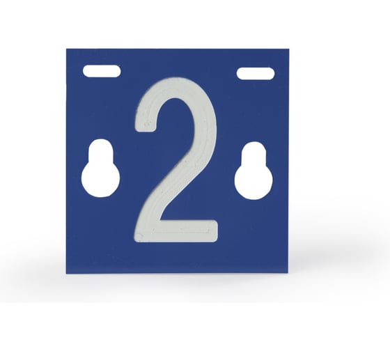 Изображение товара Табличка номера фидера №2 ЭНЕРВИК /ENSTO PEM241.2R, 64x64x3 мм (1 шт.) PEM241.2R-1