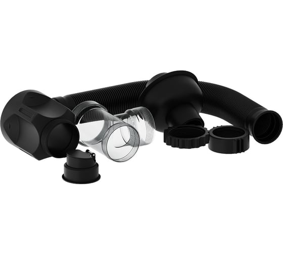 Изображение товара Сифон для раковины Teymi Nura черный матовый T140011 ЦБ-00270277