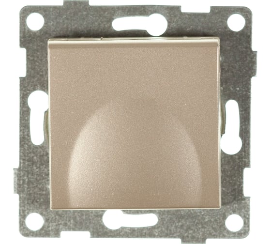 Изображение товара Механизм розетки GUSI ELECTRIC Ugra 1-ой с заземлением, с защитными шторками и крышкой, СУ, 16А, 250В , шампань С11Р91-027