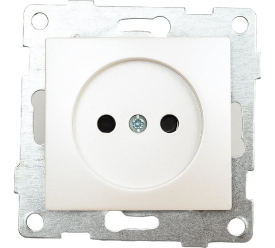 Изображение товара Механизм розетки GUSI ELECTRIC 1-ой без заземления, с защитными шторками, СУ, 16А, 250В, жемчуг С10Р2-028