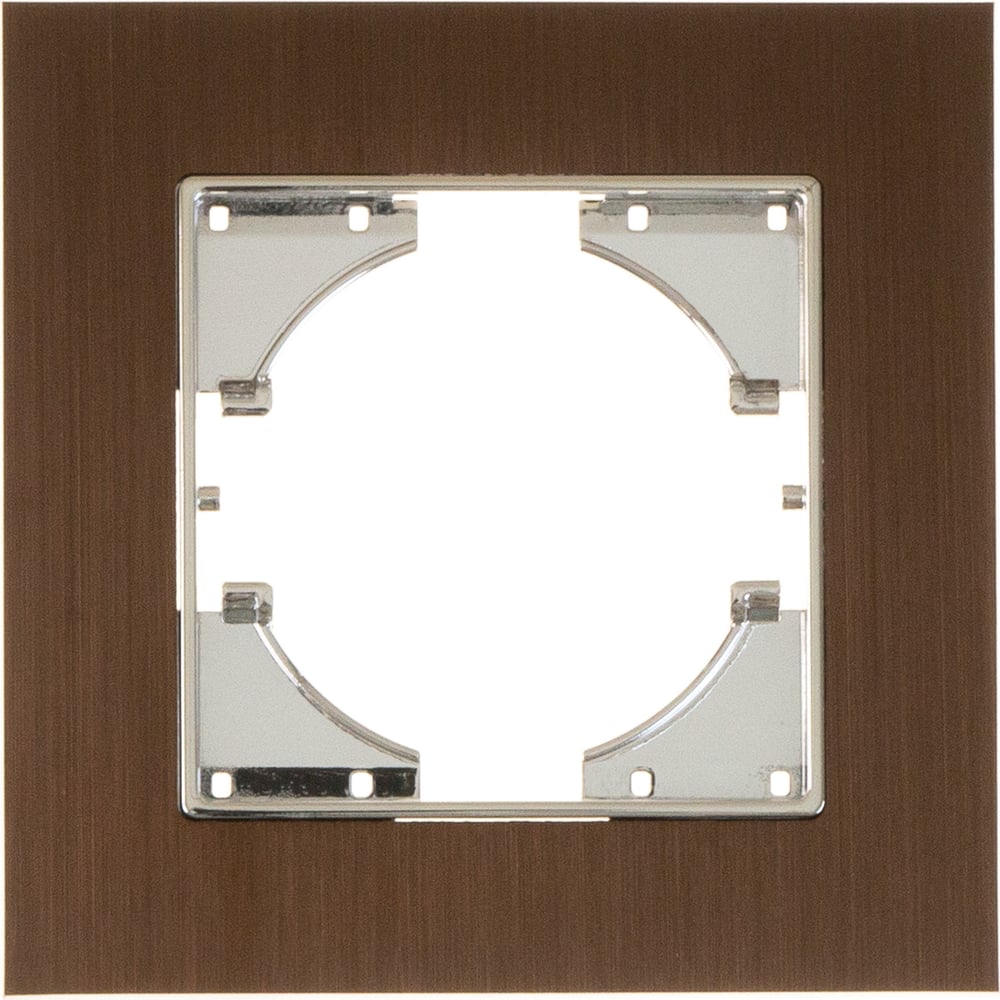 Одноместная рамка GUSI Electric, цвет коричневый С1110-036 - фото 1