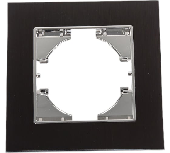 Изображение товара Рамка GUSI ELECTRIC 1-местная, алюминий, цвет чёрный С1110-035