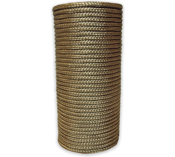 Изображение товара Базальтовый шнур BASFIBER диаметр 8 мм, длина 50 м, огнеупорный 700 С, уплотнительный 8-50 Шнур 8-50